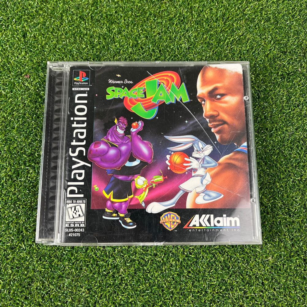 Space Jam Sony PlayStation PS1 Black Label Tested Working